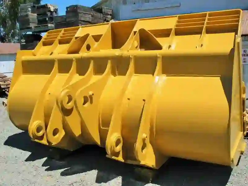 Attachments - yellow loader bucket