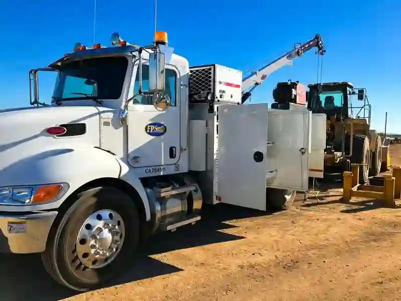 Field & In-House Service - white service truck